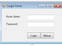 Membuat Form Login Visual Basic Net 2010
