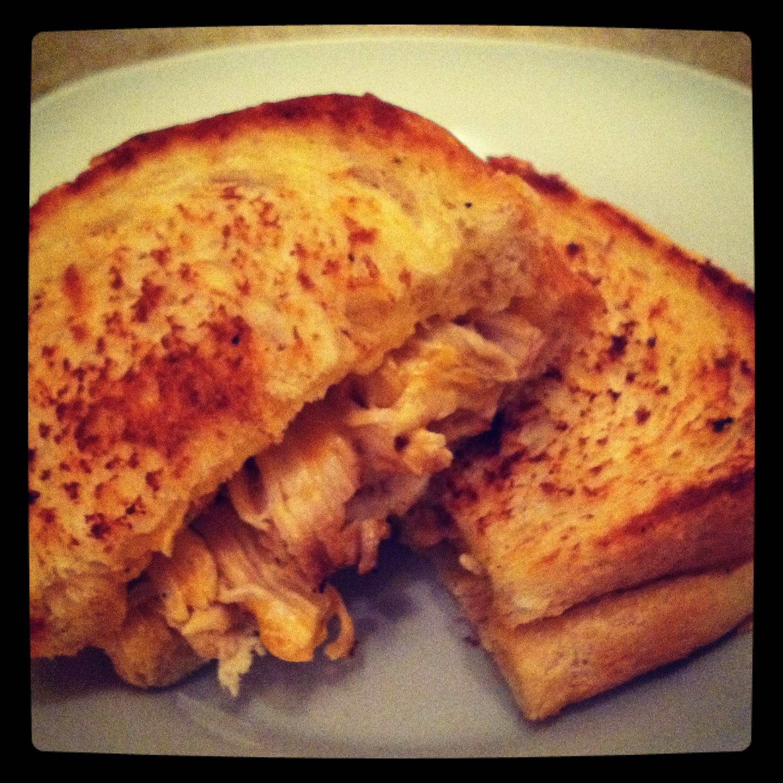 Buffalo Chicken Grilled Cheese Sandwich