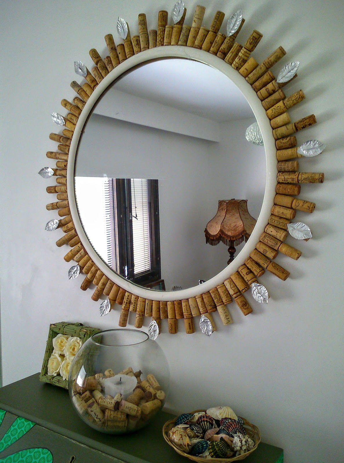 M'made Diy Diy wine cork mirror frame