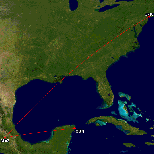 Aeromexico New York to Cancun for 790 and earn 2300 MQDs! Premium Cabin Deals