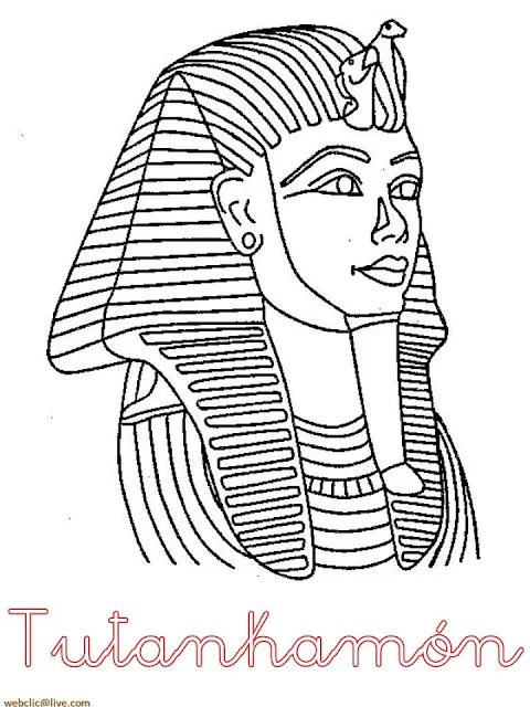 desenho de faraó do egito