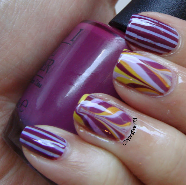 Colors Frenzy: Stripes and (another) Water Marble