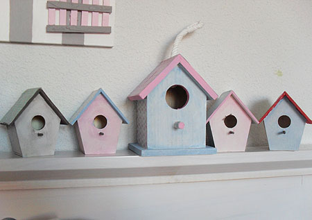 Casitas de pájaros para habitación de niña