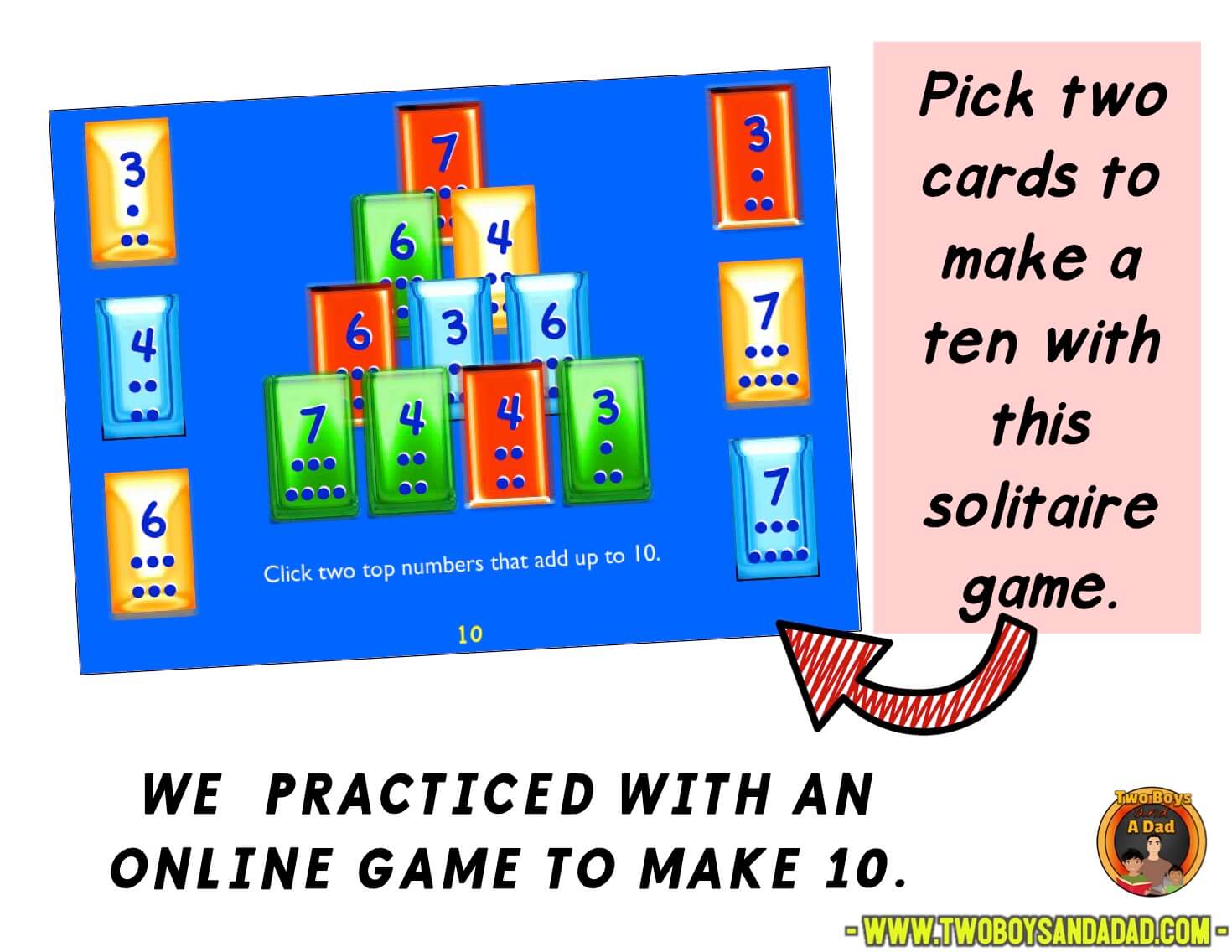 Making a Ten is an Important MUST HAVE Mental Math Strategy - Two Boys