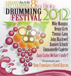Logroño Drumming Festival 2012 en septiembre con Mike Mangini
