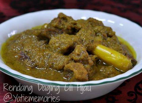 Resipi Rendang Daging Cili Hijau R E S E P I