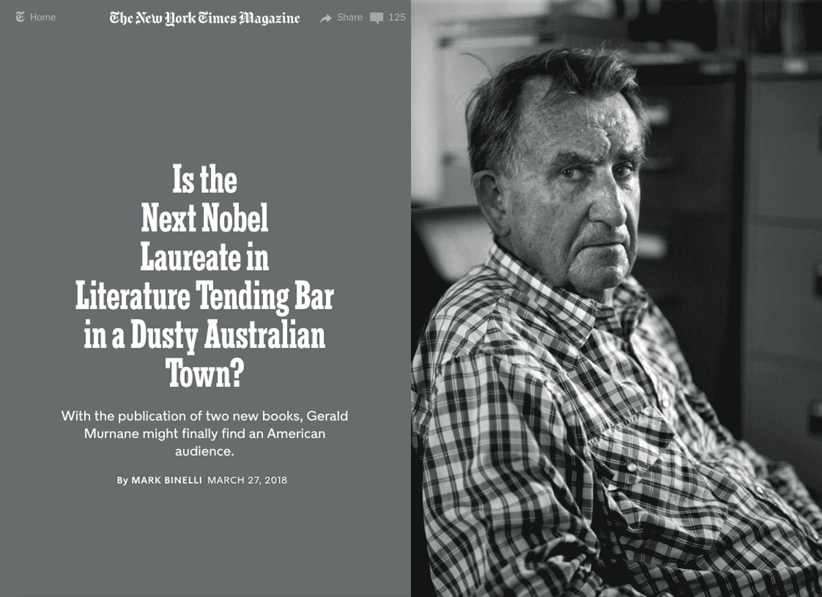 bLOGOS/HA HA Gerald Murnane and the possible present