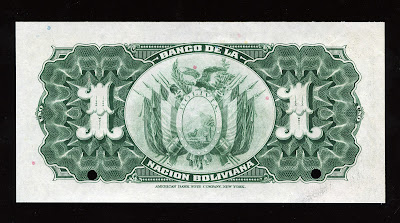 un boliviano billete