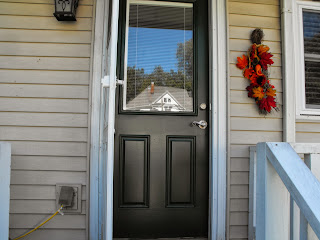 painted back door