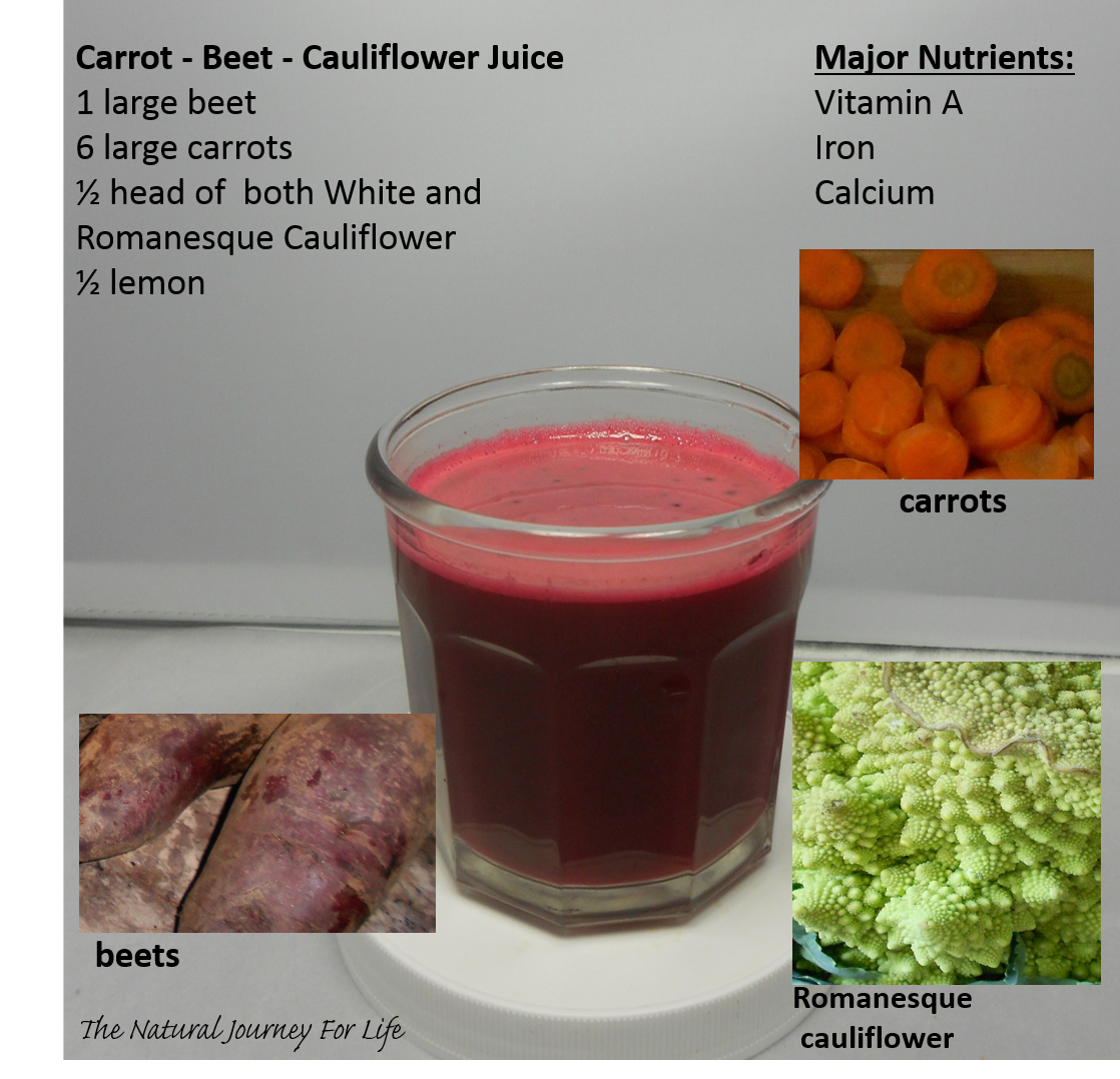 The Natural Journey For Life The Juice Journey Carrot Beet Cauliflower