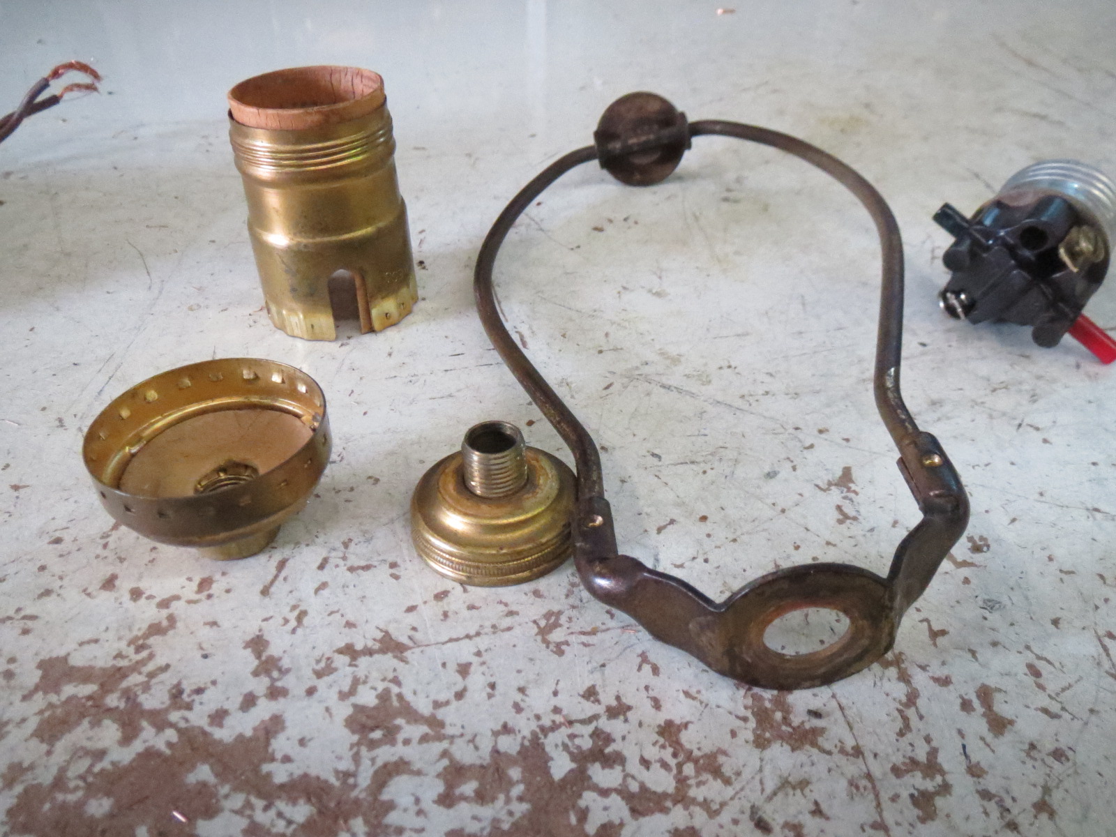 Lamp Parts and Repair | Lamp Doctor: Small Ivory Glass Table Lamp Repair
