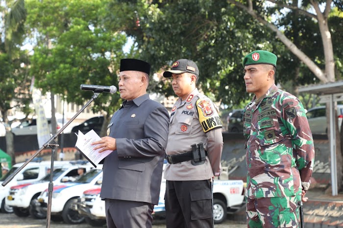 Plt Bupati Nanang Ermanto Gelar Pasukan Jelang Kampanye Terbuka dan Pemilu Serentak 2019