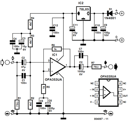 Simple Eectronic Project of Video Line Driver - electronics