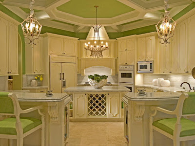 decora y disena: 11 HERMOSAS COCINAS COLOR VERDE