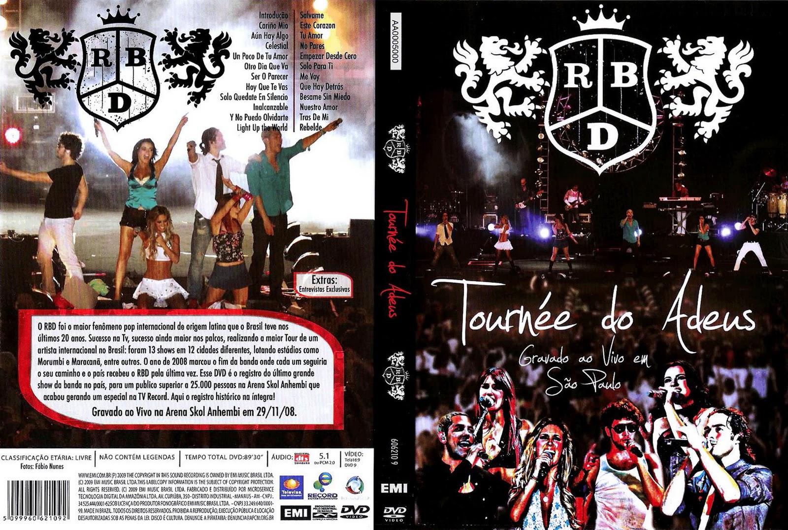 RBD e Rebelde Mexicano Sempre: Dvd's