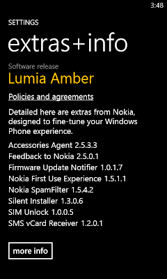 Lumia Amber SS
