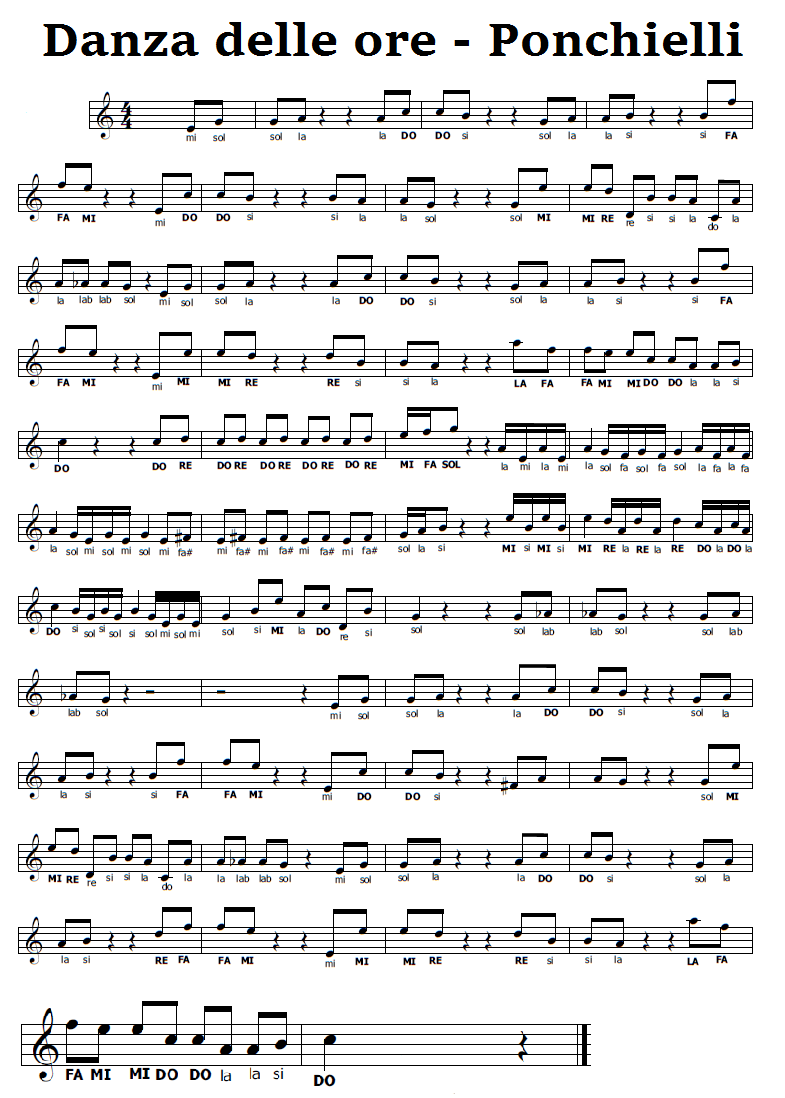 LA DANZA DELLE ORE PONCHIELLI PDF
