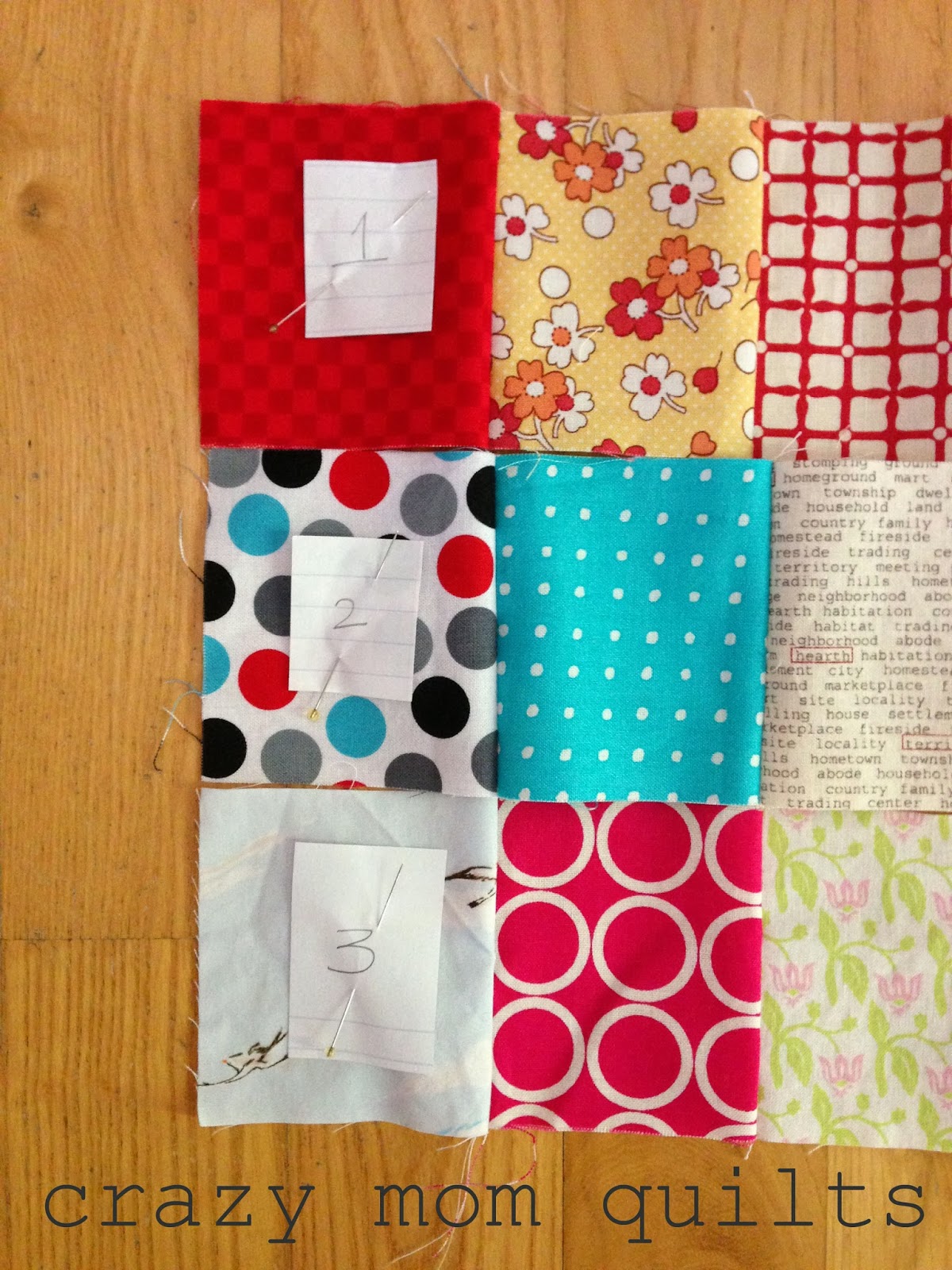 crazy mom quilts: one way to randomize patchwork