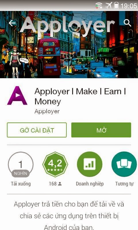 AppLoyer Kiếm tiền trên điện thoại Android