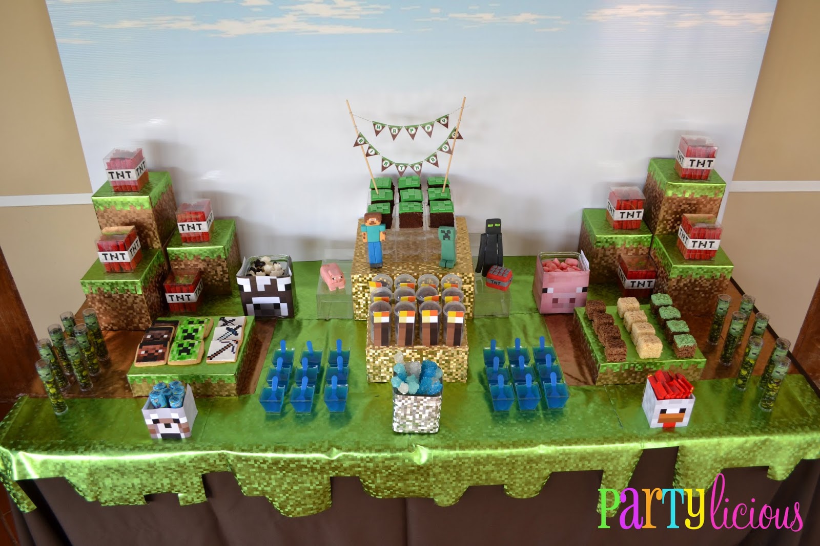 Partylicious Events PR Minecraft  Birthday  Party  