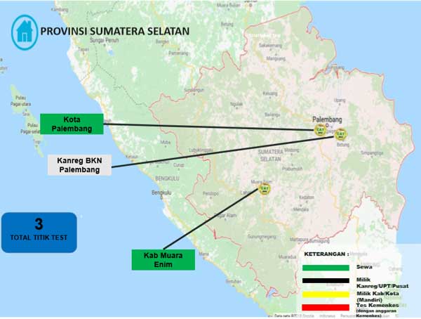 Lokasi Tes Cat BKN Propinsi Sumatera Selatan Lokasi Tes Cat BKN Propinsi Sumatera Selatan