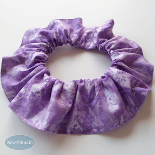  Purple Easter Bunny Cat or Dog Scrunchie Ruffle Collar
