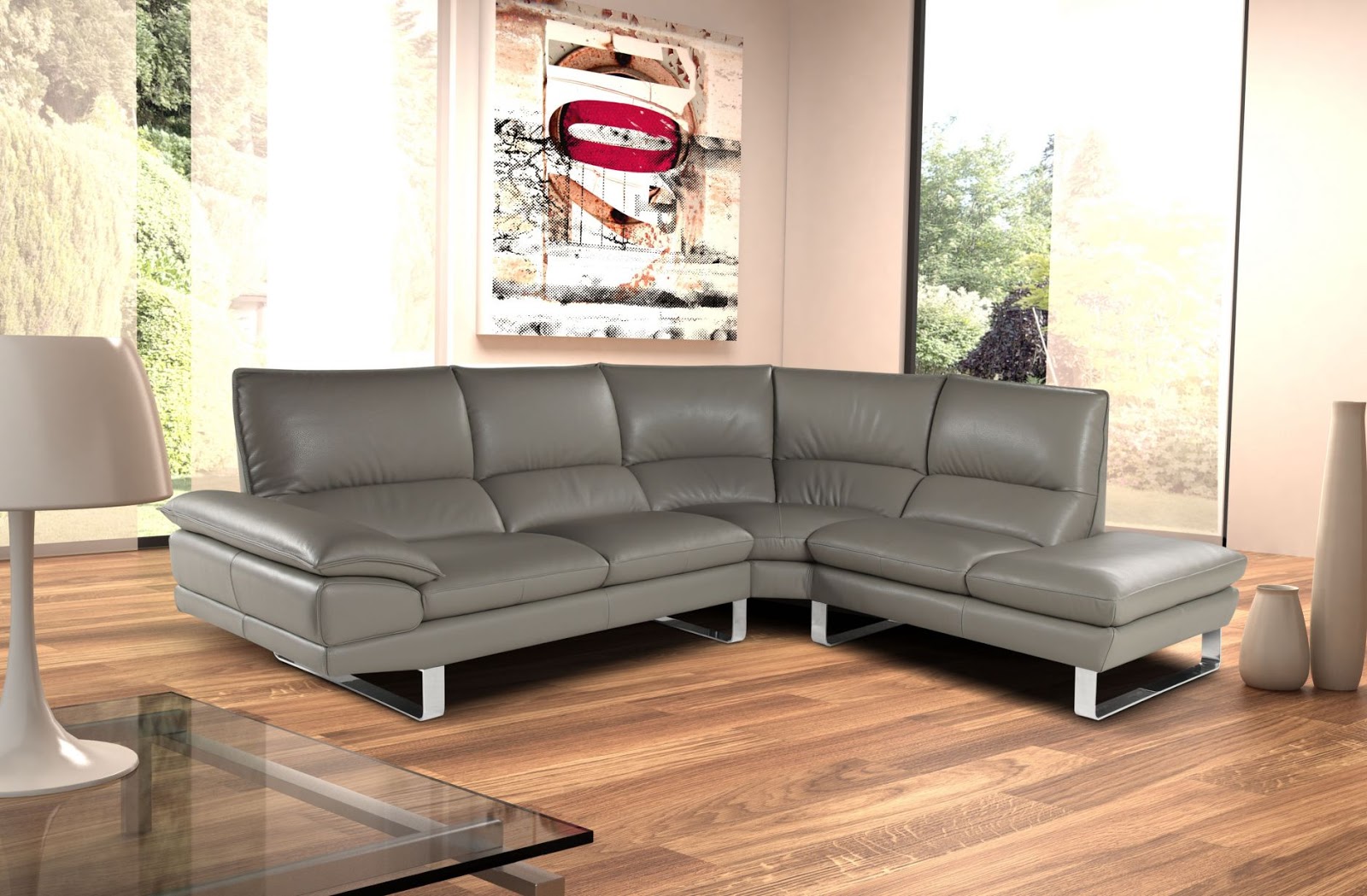 Mueble Peru Sakuray MUEBLE GIORDANO DE CUERO SECCIONAL