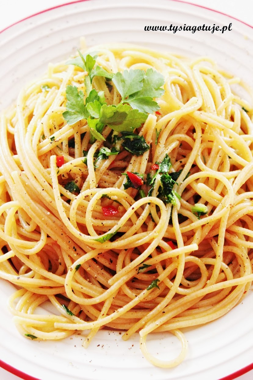 Spaghetti aglio olio peperoncino