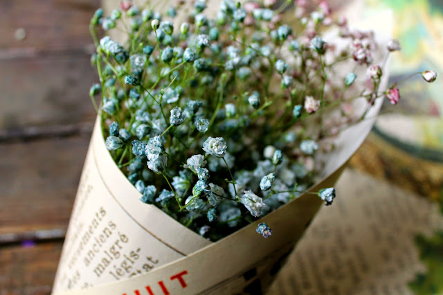 How to naturally dye baby's breath #DIY