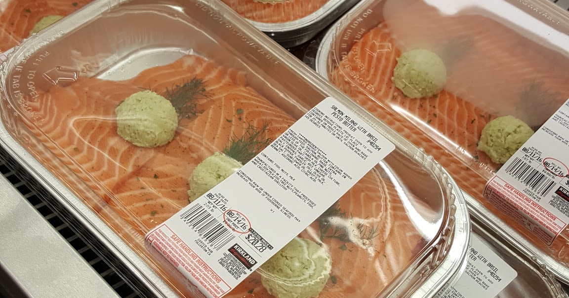 I Can T Cook Costco Find Salmon Milano With Basil Pesto Butter