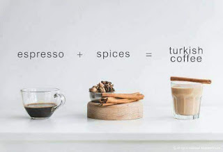 varian kopi dari campuran kopi espresso dan rempah rempah khas turki