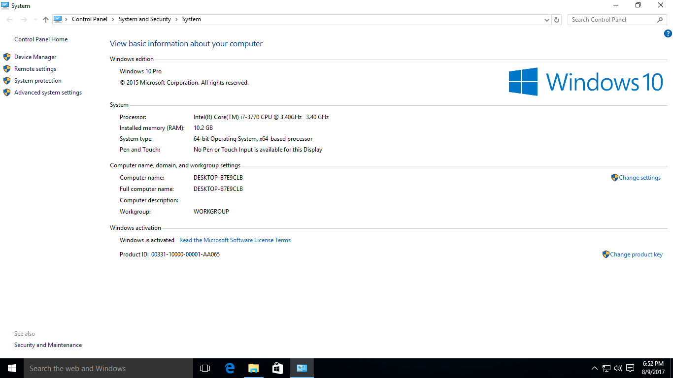 تحميل ويندوز 10 برو Threshold 2بتحديثات اغسطس 2017 ( TH2) نواه 32 بت مفعل ايزو رابط مباشر