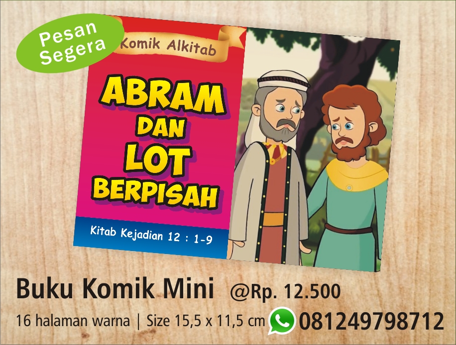 Komik Alkitab Anak Abram dan Lot Berpisah