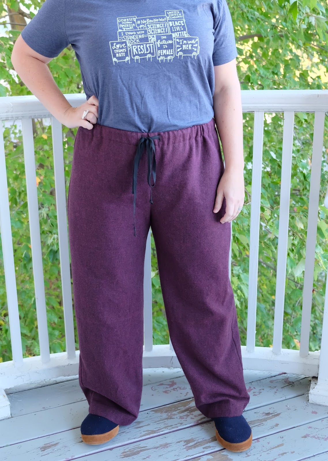 Cookin' & Craftin' Plum Week Flannel Margot Pyjama Pants