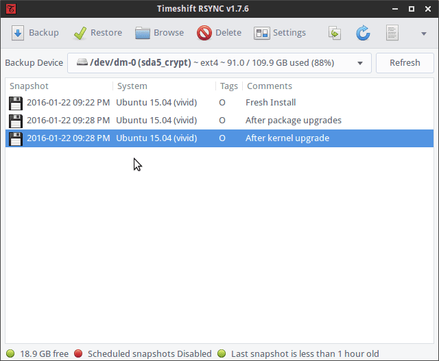 Timeshift - Um aplicativo para criar pontos de restauração no Ubuntu e Linux Mint Aplicativo-de-restauracao-do-sistema-1