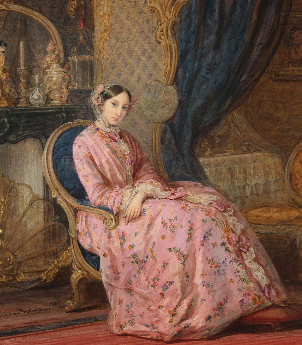 Portrait de la Grande Duchesse Maria Nikolaevna (1851), Christina Robertson Portrait de la Grande Duchesse Maria Nikolaevna (1851), Christina Robertson