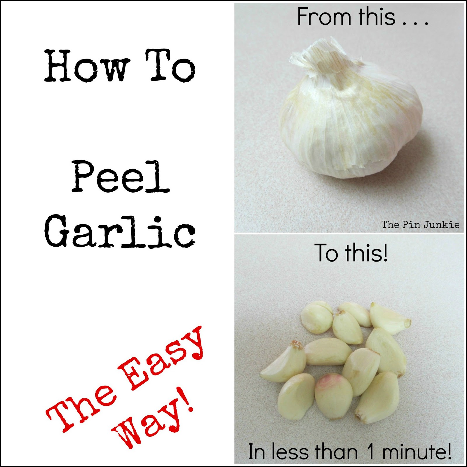 easy way to peel garlic