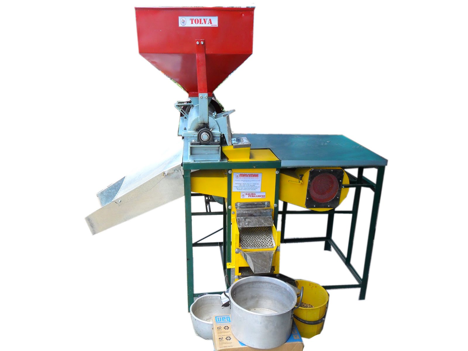 Morteadora / trilladora para café Marca Aipec - Ecomaq.mx //Ecomaq Mexico  S.A. de C.V.// ECOMAQMX