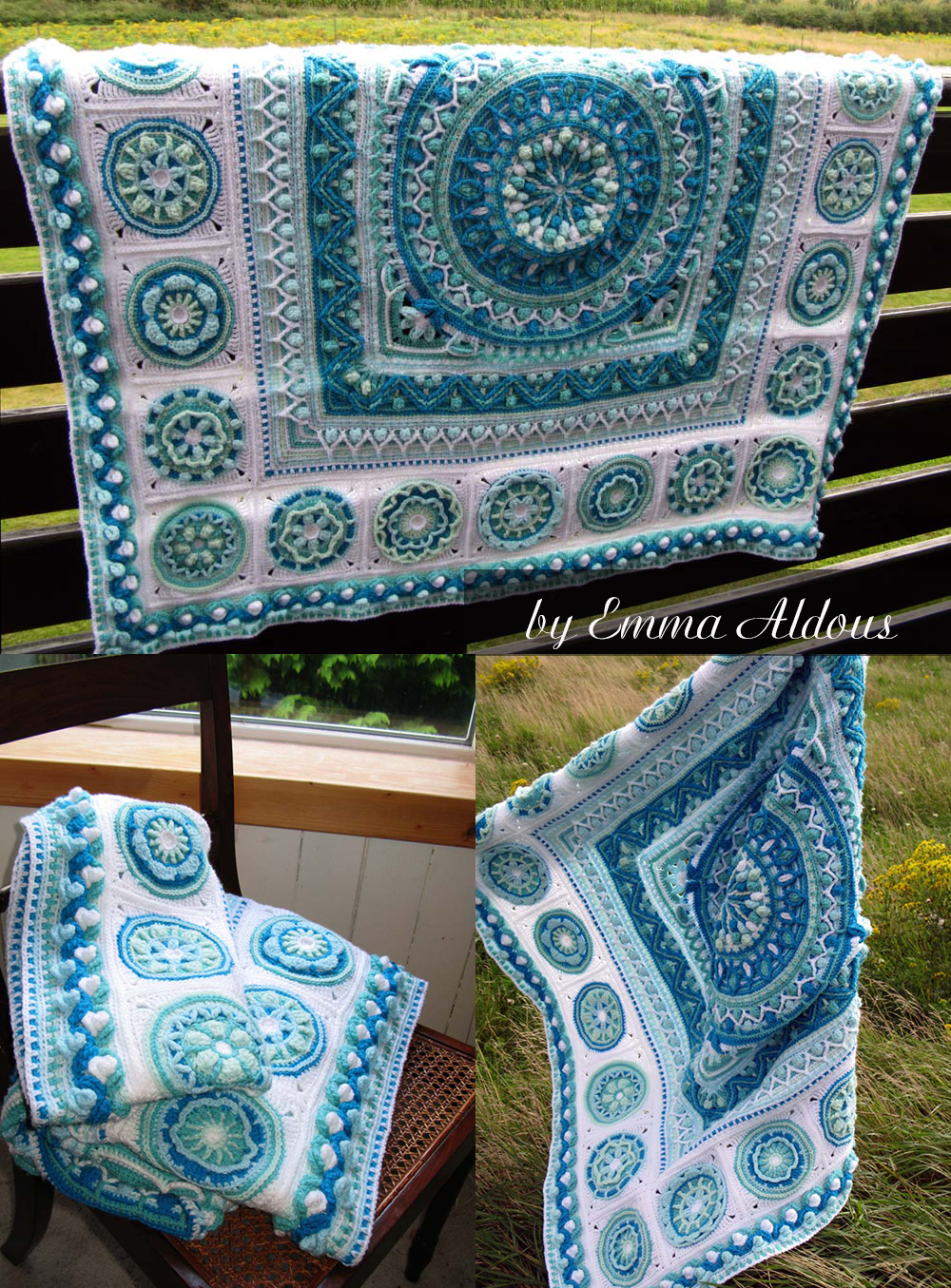 Circles of the Sun winter blanket by Emma Aldous