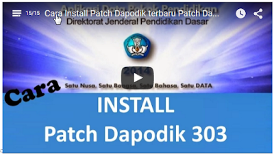 Video Tutorial Cara Install Patch Dapodik terbaru Patch Dapodikdas 3.0.3