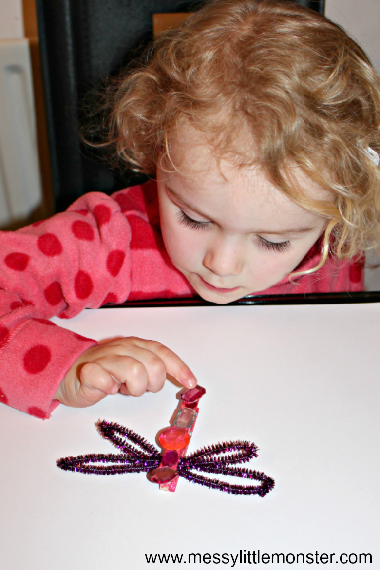 Clothespin Dragonfly Craft Messy Little Monster