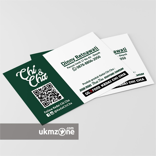Desain kartu nama untuk usaha kuliner UMKM IKM Kedai Chi Cha Depok - UKM ZONE.jpg Desain kartu nama untuk usaha kuliner UMKM IKM Kedai Chi Cha Depok - UKM ZONE.jpg