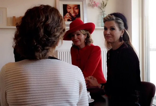 Queen Maxima wore Natan dress, and Queen Mathilde wore Natan dress in red