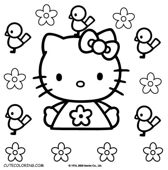 i love you hello kitty coloring pages - photo #6