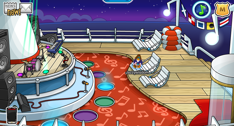 VISIT OLD PARTY ROOMS (MUSIC JAM CRUISE SHIP 2016) IN 2017 - CLUB PENGUIN 