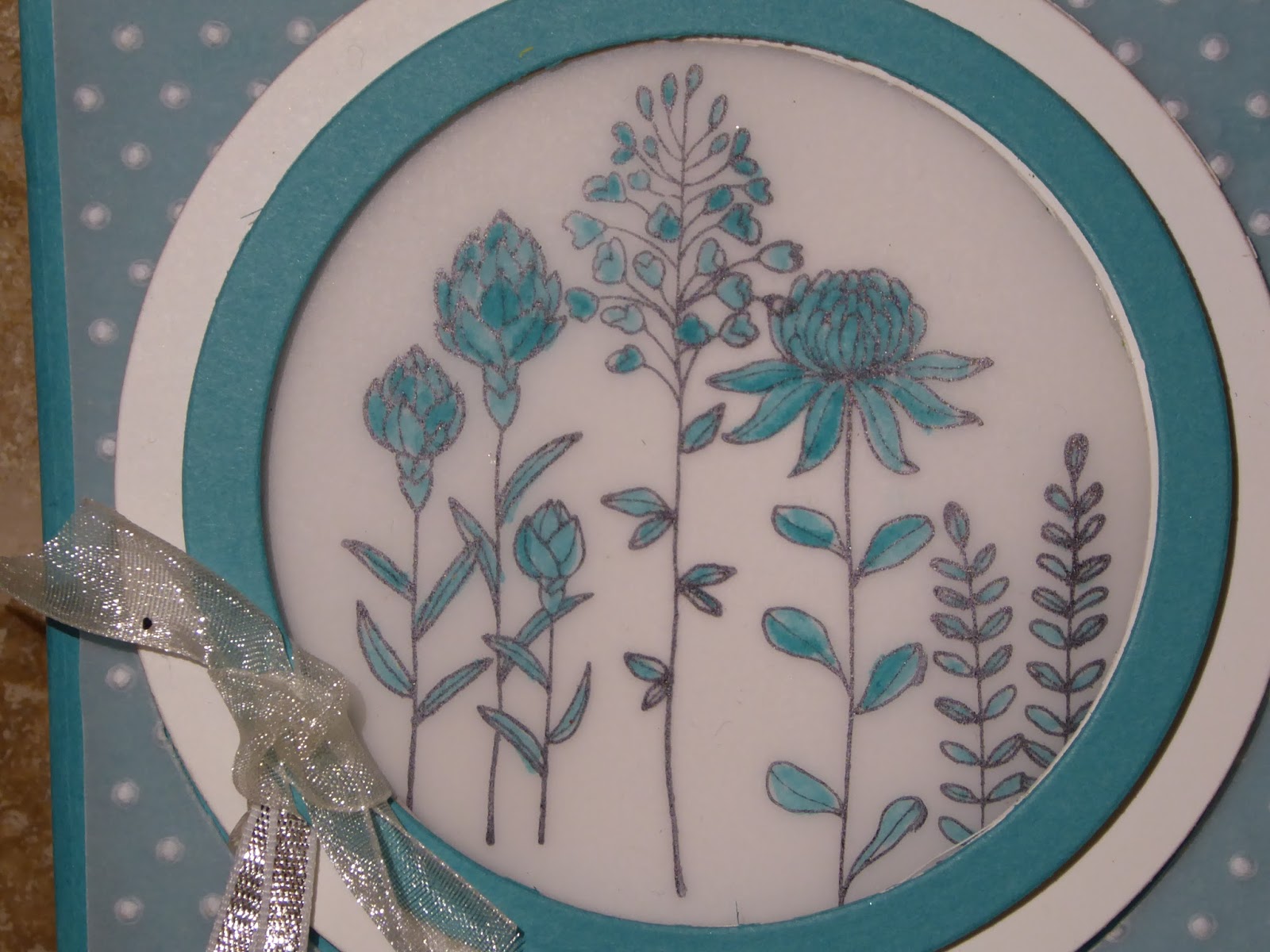 Dry embossing on vellum