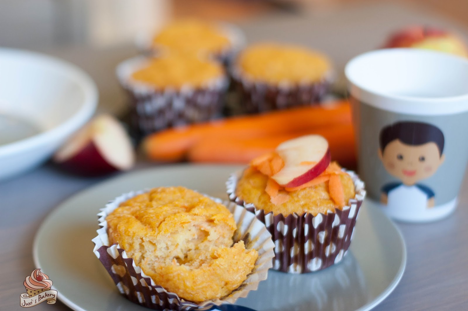 juxi&amp;#39;s bakery: Karotten-Apfel-Muffins