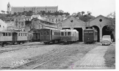 deposito tren carrilet delta ebro carrilet tortosa desembocadura rio ebro 