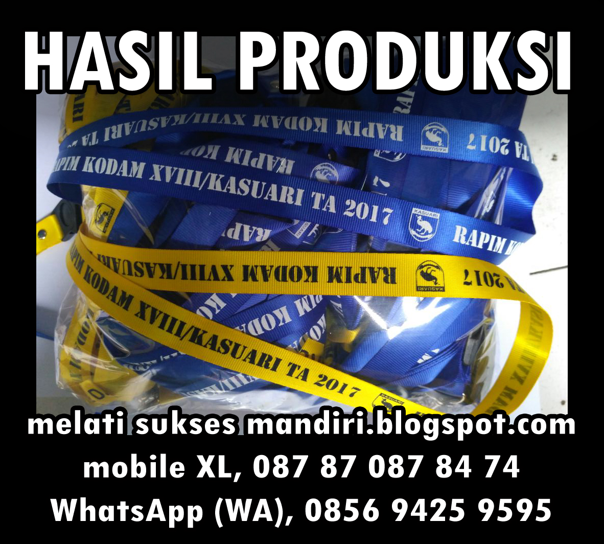 tali promo lanyard tali id card 24jam delivery tali id 