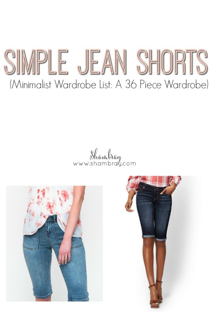 Shambray: Simple Jean Shorts (Minimalist Wardrobe List: A 36 Piece ...